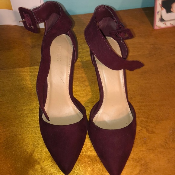 Forever 21 Shoes - Maroon Forever 21 Heels